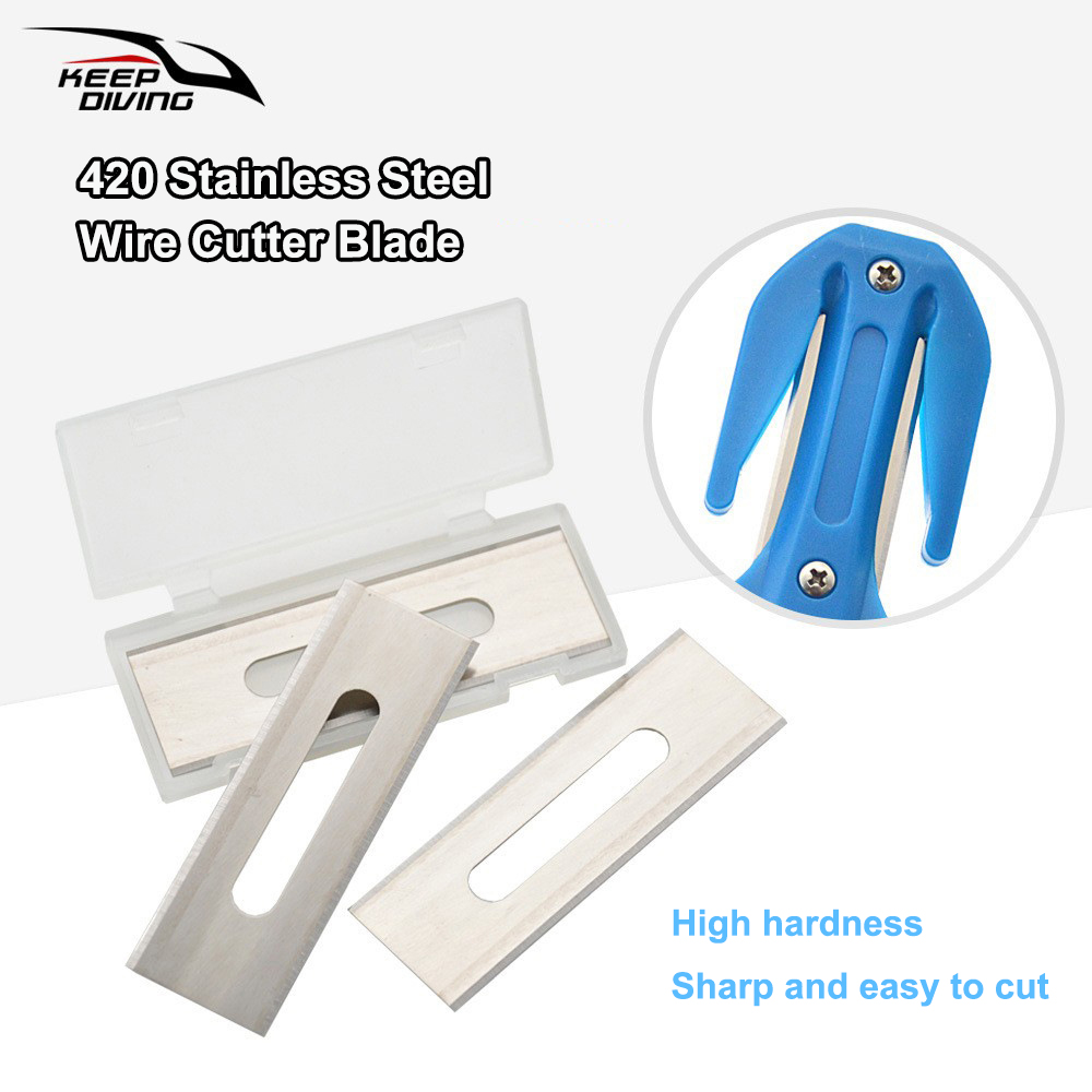Dive Knife Titanium - 3 Buah/Lot Pisau Pengganti untuk Terus
