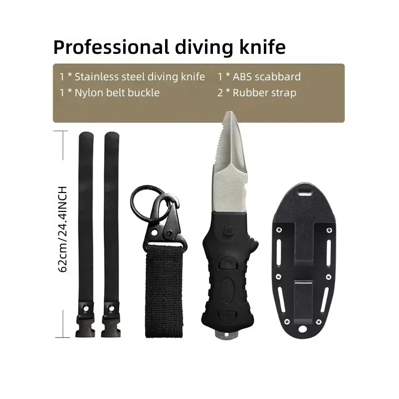 Dive Knife Titanium - Pisau Penyelamat Air Luar Ruangan Pisau