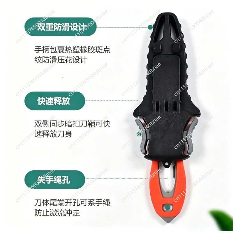 Pemotong Tali Luar Ruangan Ber - Dive Knife Titanium ulasan dan harga