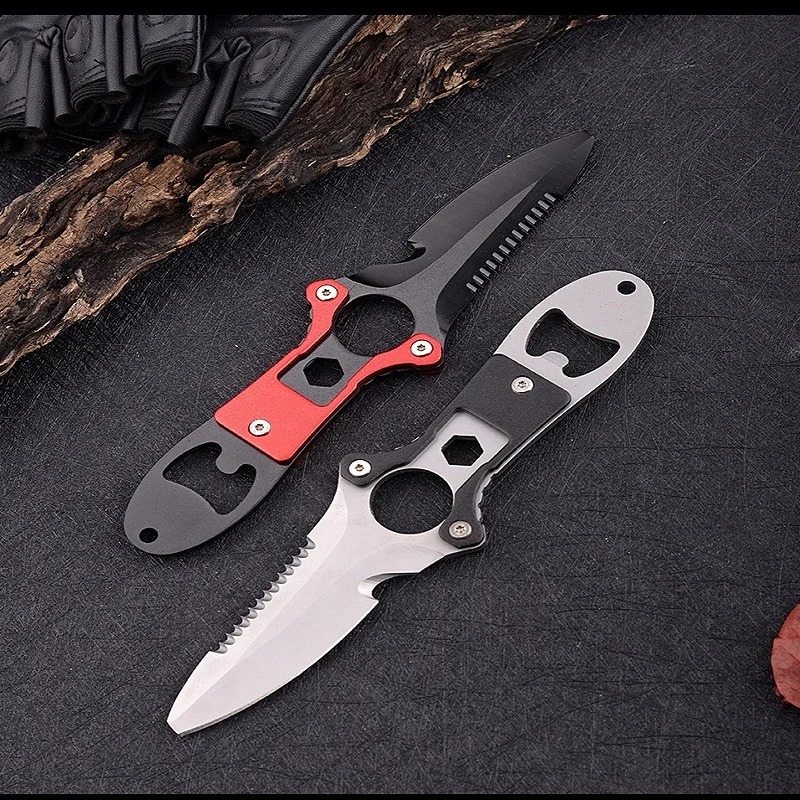 Pisau multifungsi baja tahan k - Dive Knife Titanium ulasan dan harga
